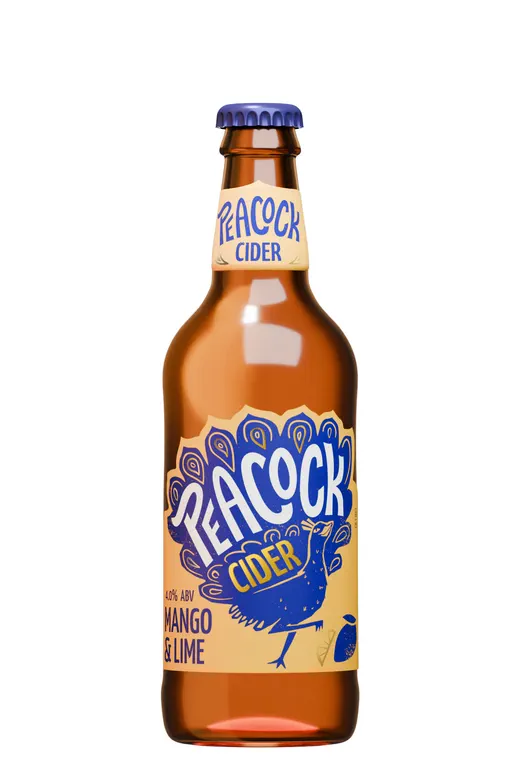 Peacock Cider Mango & Lime image