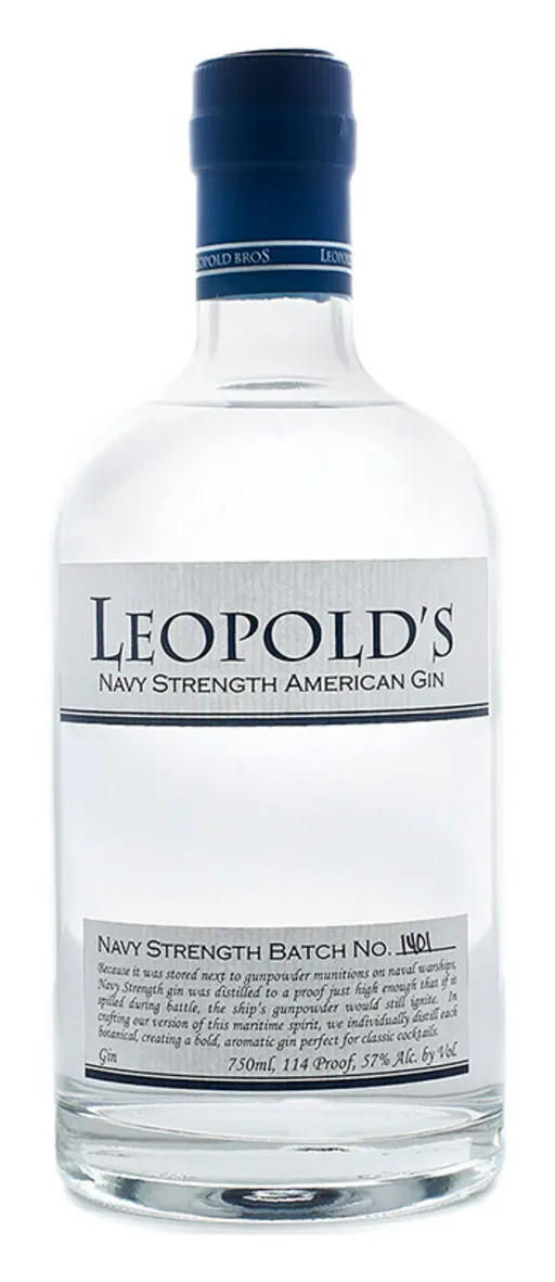 Leopold's Navy Strength American Ginのボトル画像
