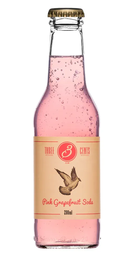 Three Cents Pink Grapefruit Soda image