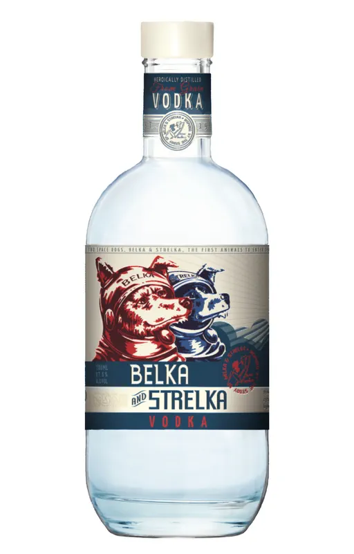 Belka and Strelka Vodka  image