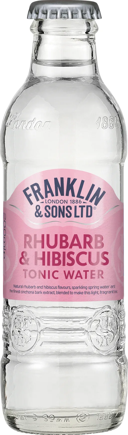 Franklin & Sons Rhubarb & Hibiscus Tonic Water image