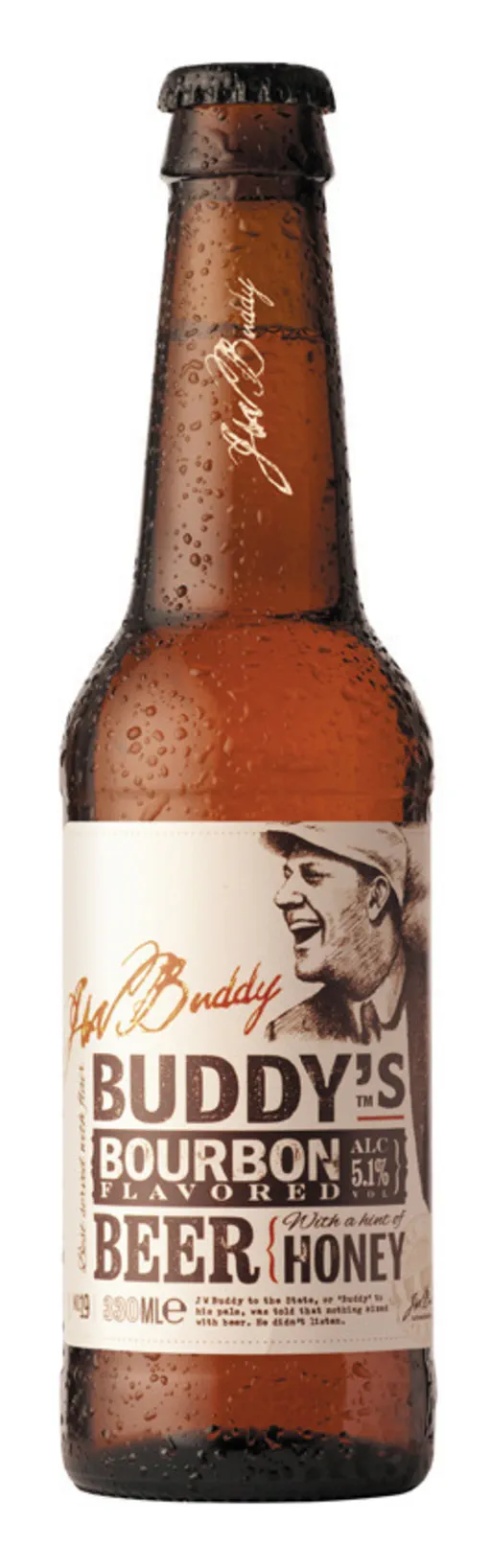 JW Buddy Buddy’s Bourbon Flavoured Beer With a h image