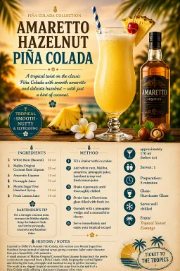 Amaretto Hazelnut Piña Colada