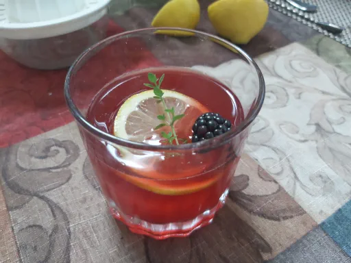 Blackberry Thyme Old Fashioned Image