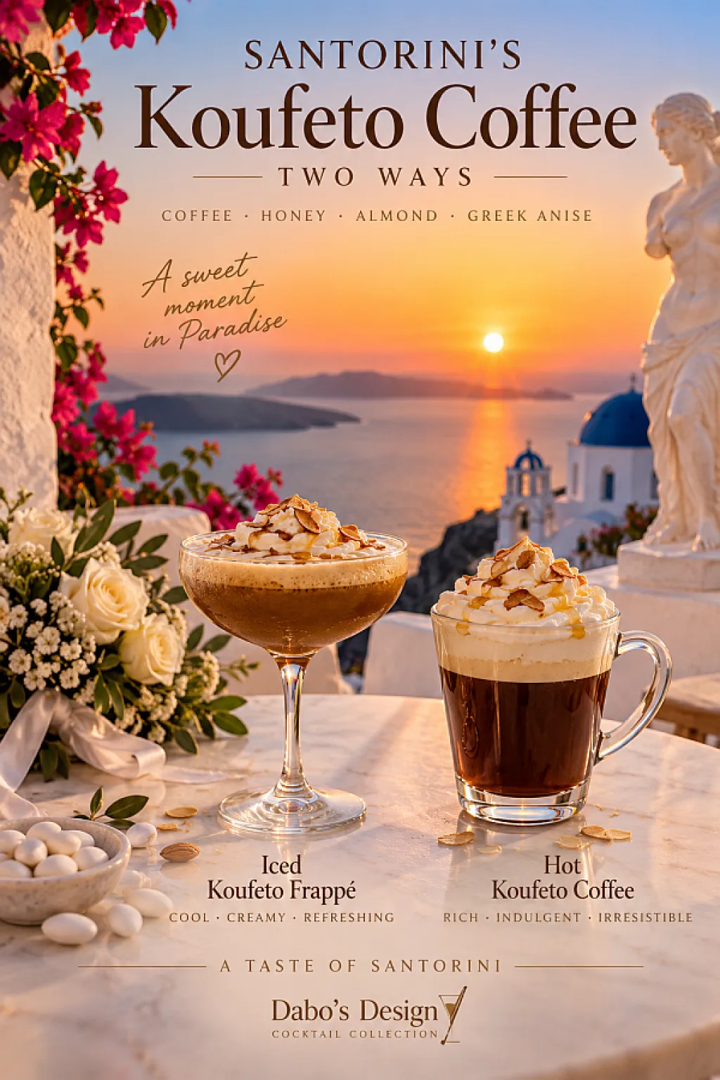Santorini’s Koufeto Coffee — Two Ways