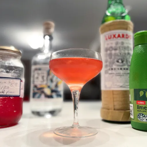 Dragonfruit gimlet