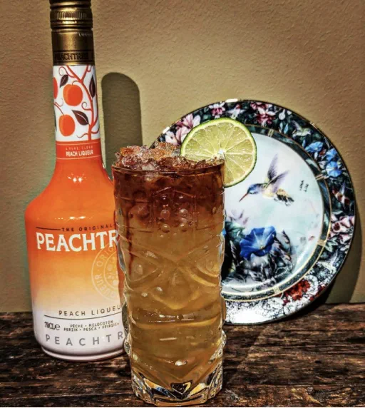Tropical Peach Swizzle