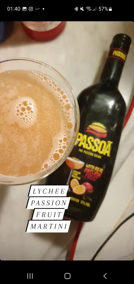 Lychee passion fruit Martini