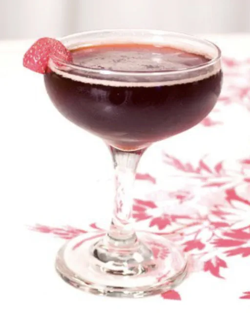 Balsamic Strawberry Bourbon Smash Image