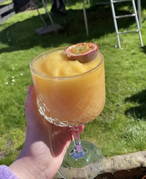 Frozen passion fruit martini Image