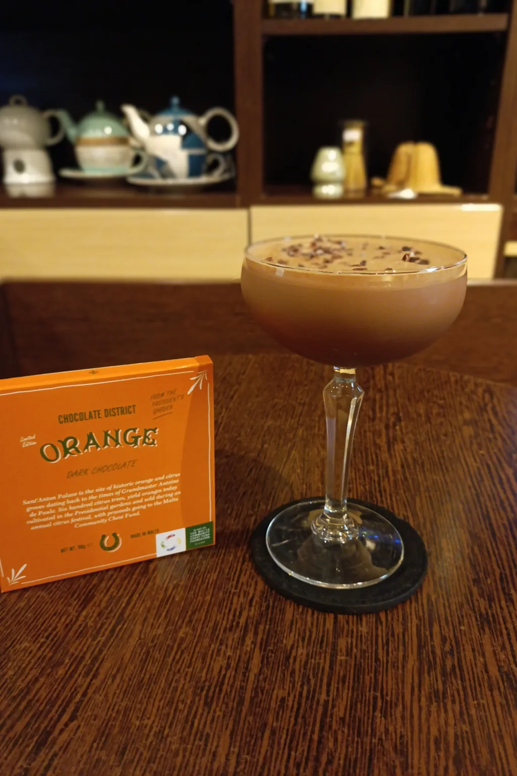 Chocolate orange martini