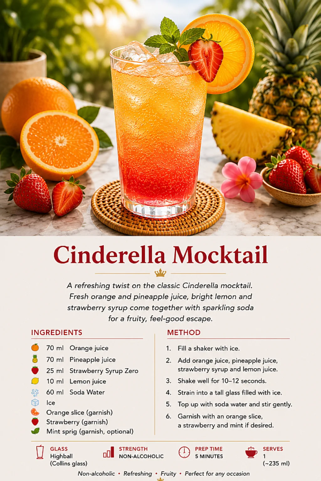 Cinderella Mocktail