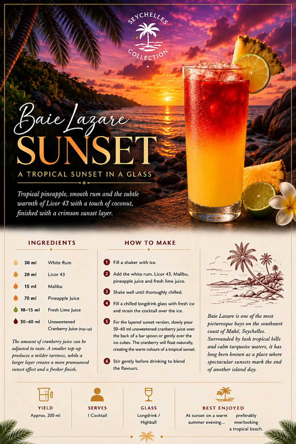Baie Lazare Sunset