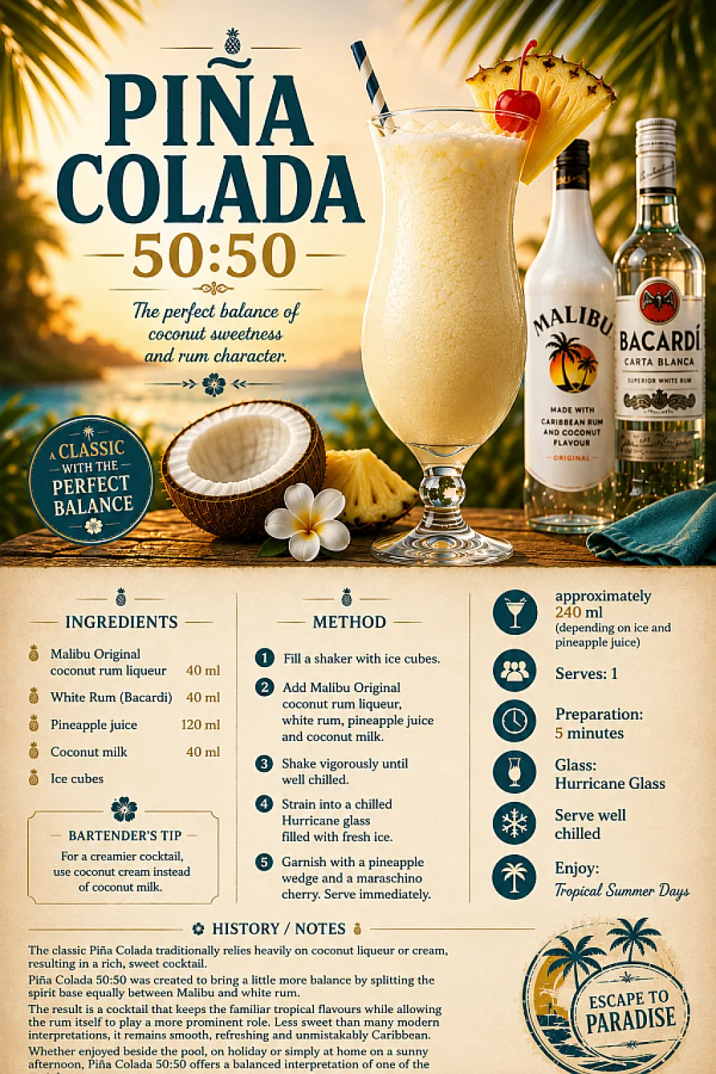 Piña Colada 50:50