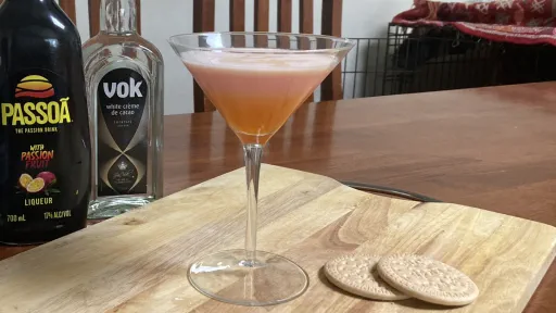Passionfruit Cheesecake Martini Image