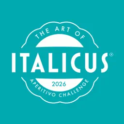 The Art of Italicus Aperitivo Challenge 2026 badge logo in white on a turquoise background.